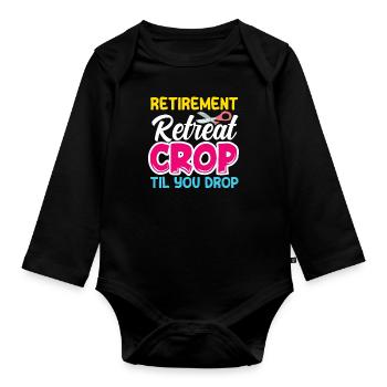 Memory Book, Scrapbook, Scrapbook, Scrapbook, Scrapbook - Organic Longsleeve Baby Bodysuit - black - Front