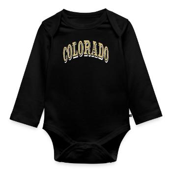 Colorado - Body Bébé bio manches longues - noir - Devant