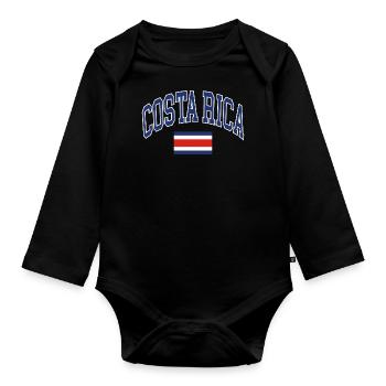 Costa Rica - Baby Bio-Langarm-Body - Schwarz - Vorne