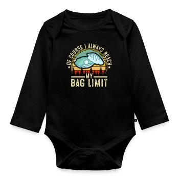 Shell Digger Enthusiast Design For - Organic Longsleeve Baby Bodysuit - black - Front