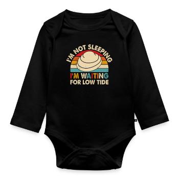 Shell Digger Enthusiast Design For - Organic Longsleeve Baby Bodysuit - black - Front