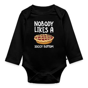 Baker Bakery Bakery Baking Gift - Organic Longsleeve Baby Bodysuit - black - Front