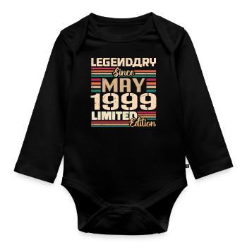 Mai 1999 Mai - Jubilé Mai 1999 - Body Bébé bio manches longues - noir - Devant