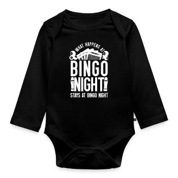 Bingo Player What Happens At Bingo - Baby Bio-Langarm-Body - Schwarz - Vorne
