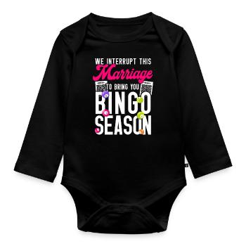 Bingo Player Husband Wife Marriage - Baby Bio-Langarm-Body - Schwarz - Vorne