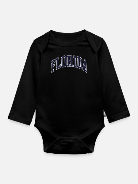 Florida - Baby Bio-Langarm-Body - Schwarz