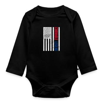 Cornhole - Organic Longsleeve Baby Bodysuit - black - Front