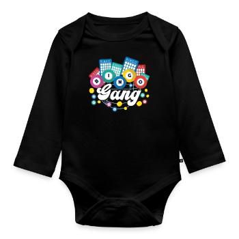 Joueur de bingo Bingo Gang - Body Bébé bio manches longues - noir - Devant