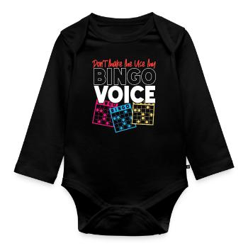 Bingo Player Don't Make Me Use My - Baby Bio-Langarm-Body - Schwarz - Vorne