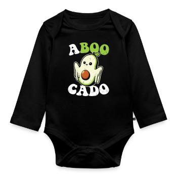 Avocat - Body Bébé bio manches longues - noir - Devant