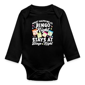 Bingo Player What Happens At Bingo - Baby Bio-Langarm-Body - Schwarz - Vorne