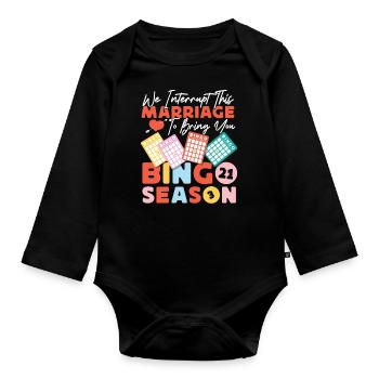 Bingo Player Husband Wife Marriage - Baby Bio-Langarm-Body - Schwarz - Vorne