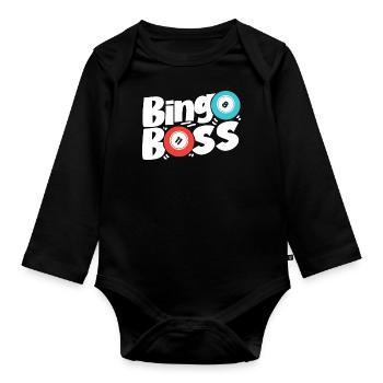 Bingo Joueur Bingo - Body Bébé bio manches longues - noir - Devant