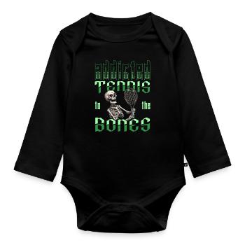 Tennis - Body Bébé bio manches longues - noir - Devant
