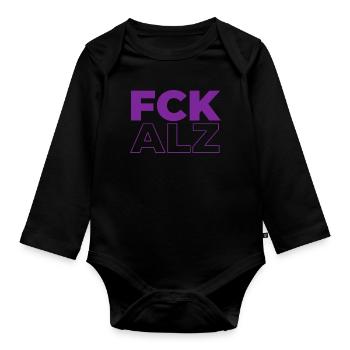 Alzheimer - Baby Bio-Langarm-Body - Schwarz - Vorne