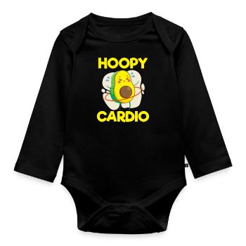 Hooping Fitness Workout Fit - Body Bébé bio manches longues - noir - Devant