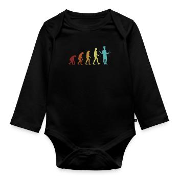 Bread Baking Evolution Bread Dough Bread Maker - Organic Longsleeve Baby Bodysuit - black - Front