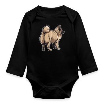 Eurasier Dog - Organic Longsleeve Baby Bodysuit - black - Front
