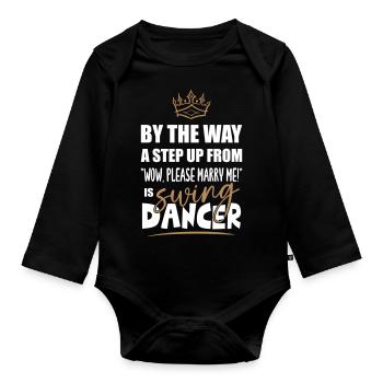 step up from marry me swing dancer - Baby Bio-Langarm-Body - Schwarz - Vorne