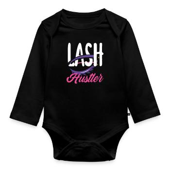 Hautpflege Kosmetikerin Kosmetik - Baby Bio-Langarm-Body - Schwarz - Vorne