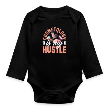 Hautpflege Kosmetikerin Kosmetik - Baby Bio-Langarm-Body - Schwarz - Vorne