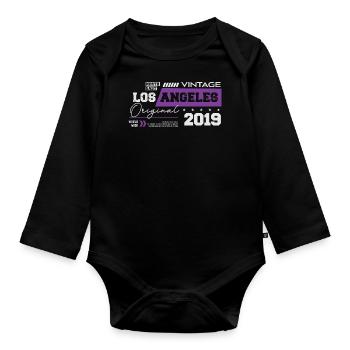 2019 Vintage Born Legend 5 Anniversaire - Body Bébé bio manches longues - noir - Devant