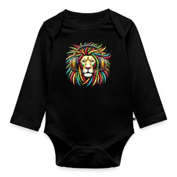 Nationalité du pays battant pavillon de la Jamaïque, I - Body Bébé bio manches longues - noir - Devant