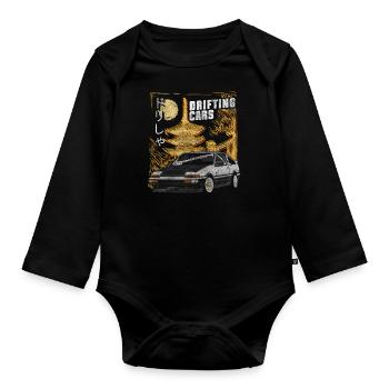 Auto Motorsport Turbo Flitzer - Baby Bio-Langarm-Body - Schwarz - Vorne