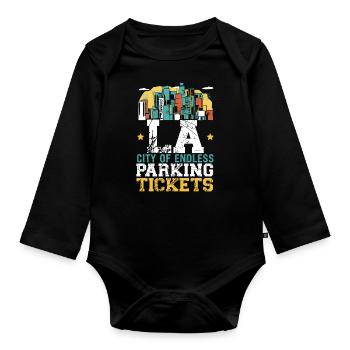 United States USA State of America Go - Organic Longsleeve Baby Bodysuit - black - Front