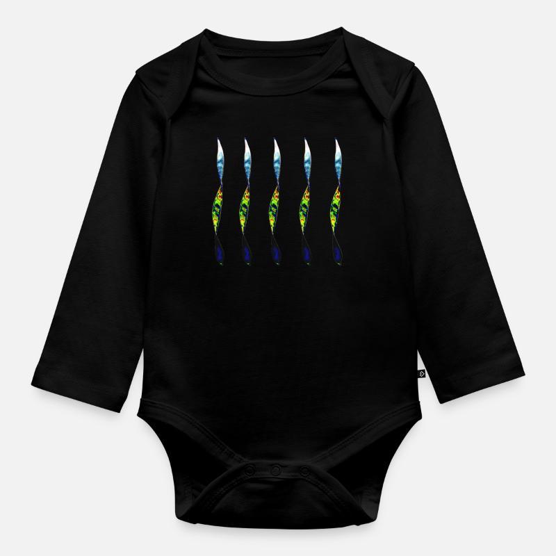 paire torsadée - Body Bébé bio manches longues - noir