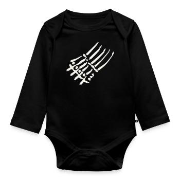 Griffe - Body Bébé bio manches longues - noir - Devant