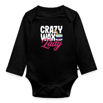 Hautpflege Kosmetikerin Kosmetik - Baby Bio-Langarm-Body - Schwarz - Vorne