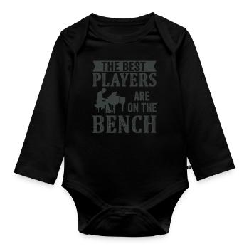 Les meilleurs joueurs Pianiste Pianiste - Body Bébé bio manches longues - noir - Devant