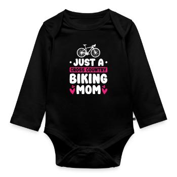Écrou VTT VTT cross-country - Body Bébé bio manches longues - noir - Devant