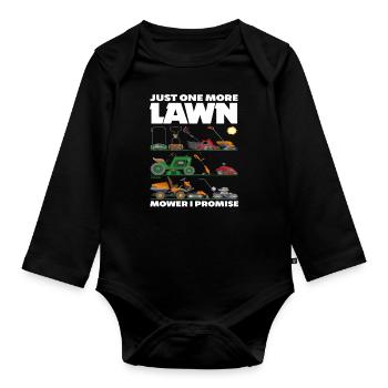 Landschaftsgärtner Rasen - Baby Bio-Langarm-Body - Schwarz - Vorne