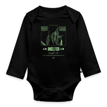 Altum Kaiserfisch Buntbarsch Aquarium Fischhalter - Baby Bio-Langarm-Body - Schwarz - Vorne