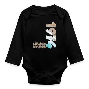 Design de plage en édition limitée de 1974 - Body Bébé bio manches longues - noir - Devant