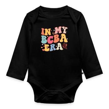 Journée de sensibilisation à l’autisme Cadeau autiste - Body Bébé bio manches longues - noir - Devant