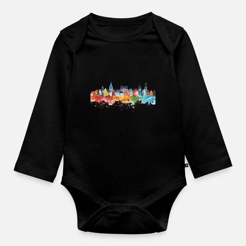 Werne - Baby Bio-Langarm-Body - Schwarz
