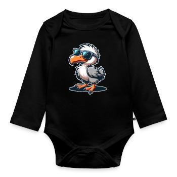 Dodo - Body Bébé bio manches longues - noir - Devant