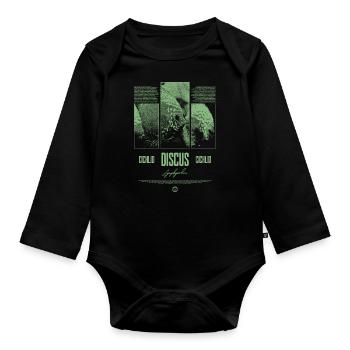 Discus Fish Cichlid Aquarium Fish Keeper - Organic Longsleeve Baby Bodysuit - black - Front
