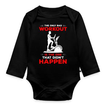 Cross Endurance Health - Organic Longsleeve Baby Bodysuit - black - Front