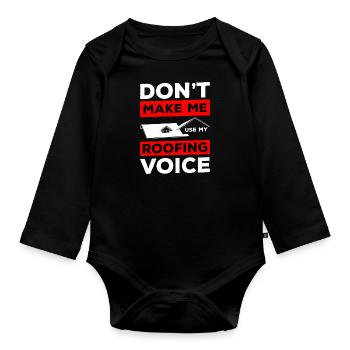 Artisan Hammer House - Organic Longsleeve Baby Bodysuit - black - Front