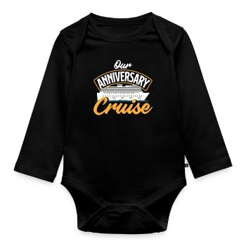 Notre conception de croisière d’anniversaire pour les couples - Body Bébé bio manches longues - noir - Devant