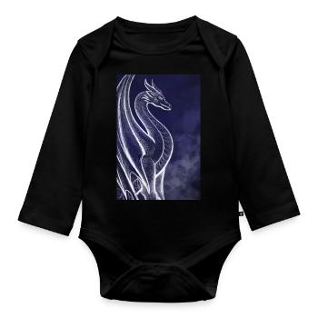 Dragon - Body Bébé bio manches longues - noir - Devant