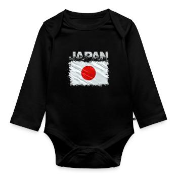 Japan - Baby Bio-Langarm-Body - Schwarz - Vorne