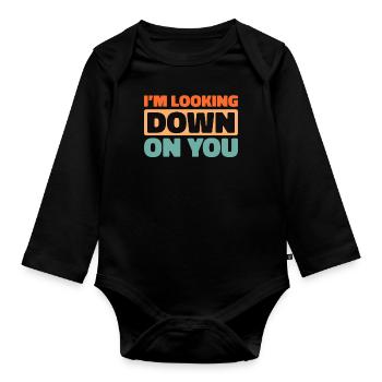 Paramotor paragliding - Organic Longsleeve Baby Bodysuit - black - Front