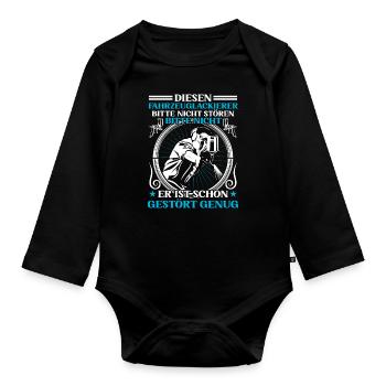 Fahrzeuglackierer ist schon gestört Lackierer - Organic Longsleeve Baby Bodysuit - black - Front