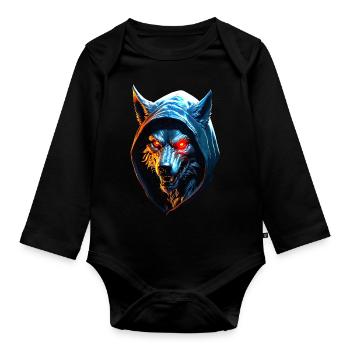 Werwolf - Baby Bio-Langarm-Body - Schwarz - Vorne