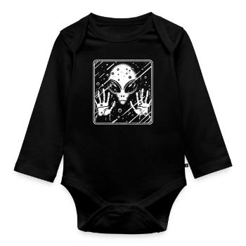 Étranger - Body Bébé bio manches longues - noir - Devant